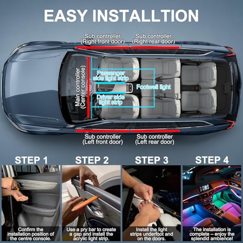 Acrylic Interior Car LED Lights