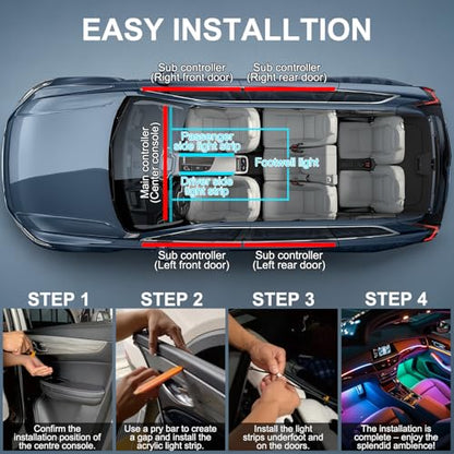 Acrylic Interior Car LED Lights