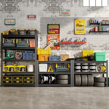 63''H Garage Shelving Heavy Duty (23.62'' W x 15.75'' D x 63'' H)