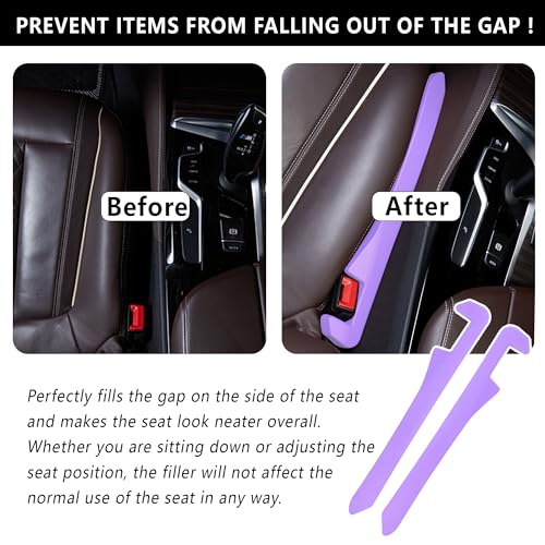 Car Seat Gap Filler 2 Pack (Purple/2pcs)