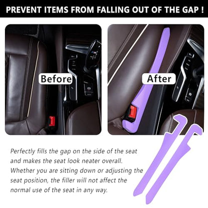 Car Seat Gap Filler 2 Pack (Purple/2pcs)