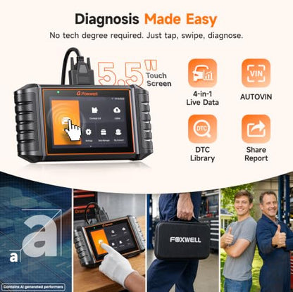 NT716 Bidirectional OBD2 Scanner Diagnostic Tool 4 (NT716 4 System with 9 Resets Black / 2026)