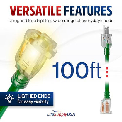 100ft Outdoor (100 FT / 16AWG / Green)