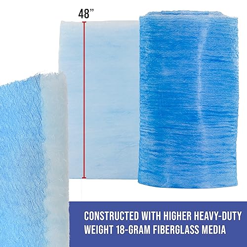 Elite Paint Spray Booth Exhaust Filter Roll 48" x 200' (48 inches x 200 Feet)
