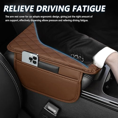 Upgraded Car Center Console Cover (Brown)