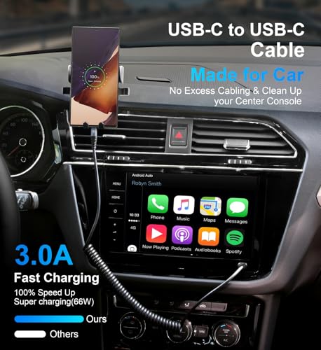 USB C to USB C Cable 6ft (6FT / Black)