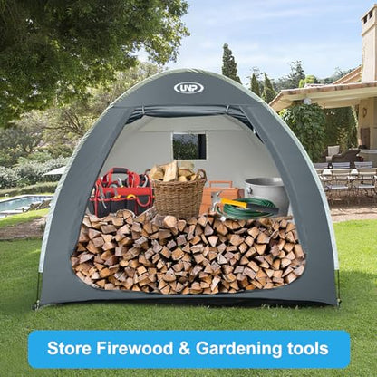 Bike Storage Shed Tent (Grey for 4 Bikes)