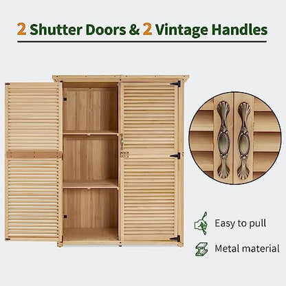 Outdoor Storage Cabinet (Natural / Large)