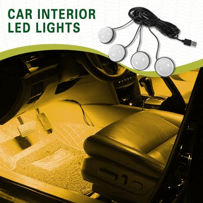 Car Interior LED Lights (Yellow)