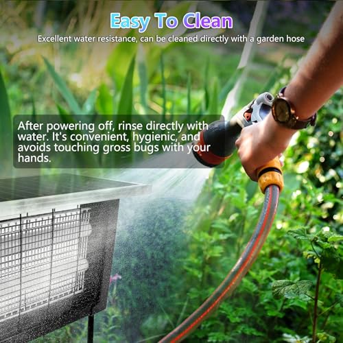 Powerful Solar Bug Zapper for 2000 sq.ft with 13FT Extension Cord (4W for 2000 sq.ft)