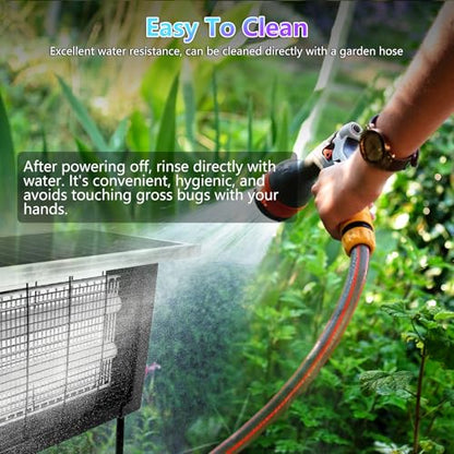 Powerful Solar Bug Zapper for 2000 sq.ft with 13FT Extension Cord (4W for 2000 sq.ft)