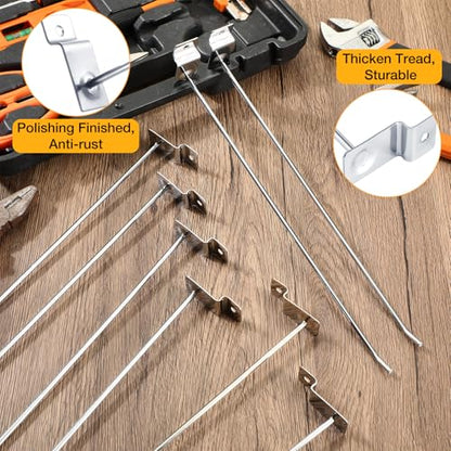 100 Pack Heavy Duty Slatwall Hooks Metal for Garage (11.8 inch)
