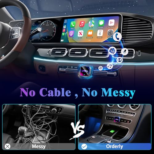 2026 Wireless CarPlay Adapter Upgrade Wired CarPlay to Wireless (Multicolor)