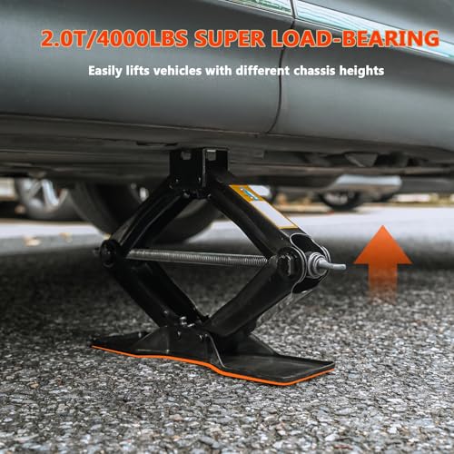 Scissor Jack for Car 2Ton (2 Ton+Lug Wrench)