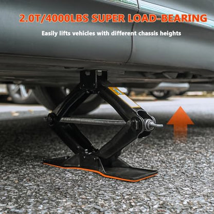 Scissor Jack for Car 2Ton (2 Ton+Lug Wrench)