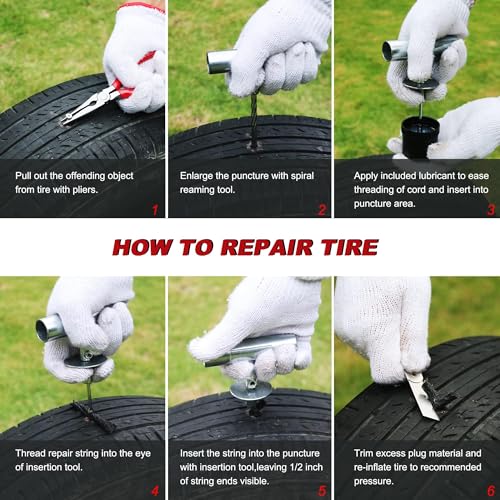 35 Piece Heavy Duty Tire Plug Kit (35 Piece Repair Kit)