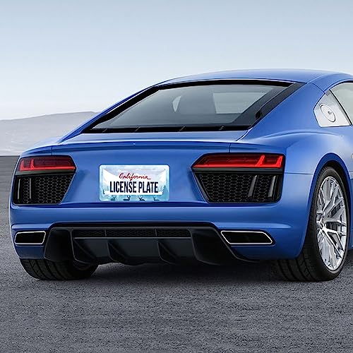 Deer License Plate Stainless Steel Car Parts Decorative 12.3"x6.3" (Deer forest)