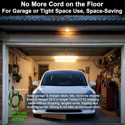EV Charging Cable Holder for Garage (NACS-J1772-301)