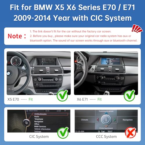 12.3" Linux Screen for BMW X5 X6 E70 E71 CIC 2010 (12.3inch)