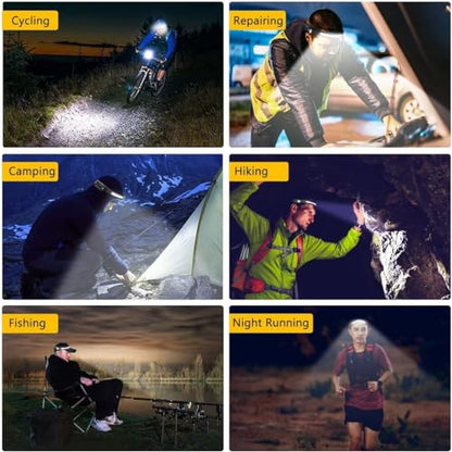 Headlamp Rechargeable 2PCS (2 Pack)