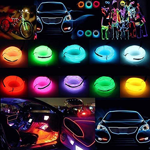 El Wire Interior Neon Car Light (Orange / 5m)