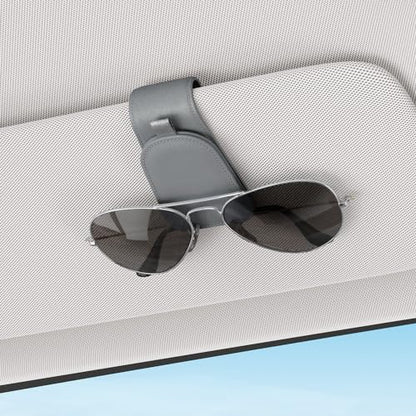 Magnetic Sunglass Holder for Car Visor (Gray)