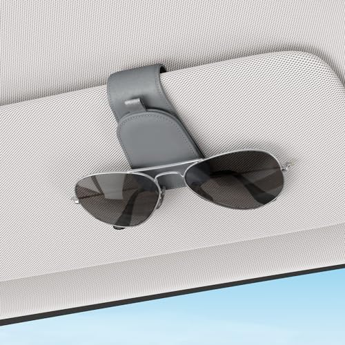 Magnetic Sunglass Holder for Car Visor (Gray)