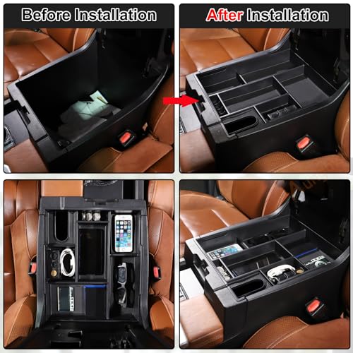 Car Armrest Storage Box Compatible with Toyota Tundra 2014 (Center Armrest Storage Box)