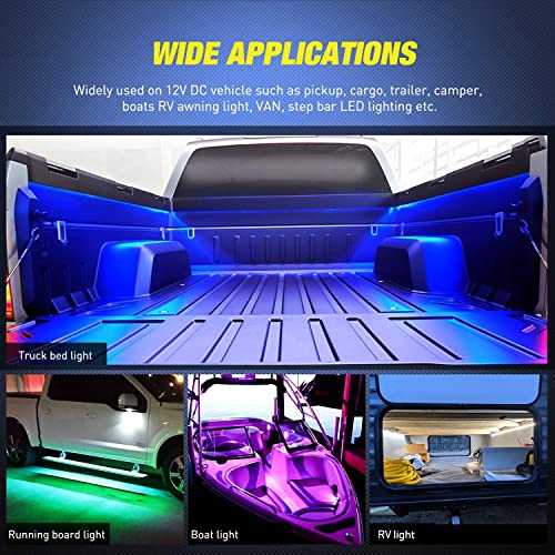 3PCS 60 Inch RGB Truck Bed Light Strip 270 LED Neon Accent LED (RGB (Red, Green, Blue) / Truck Bed Light Strip)