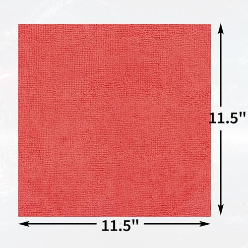 Shop Towels Rags (Red / 100 Pack)