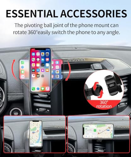 Car Phone Holder for Dodge Ram 1500 (for 2019-2026 RAM 1500 2500 3500 (5/8.4-inch))