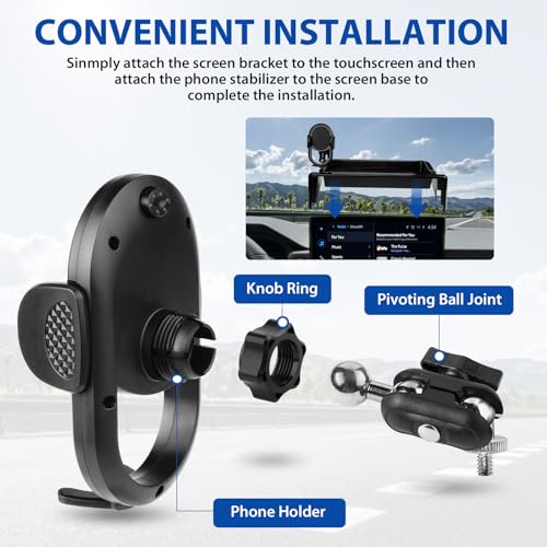 Car Phone Holder for Toyota Tacoma 2024 (Auto-Look+Organizer / Toyota Tacoma 2024-2026(14-In ))