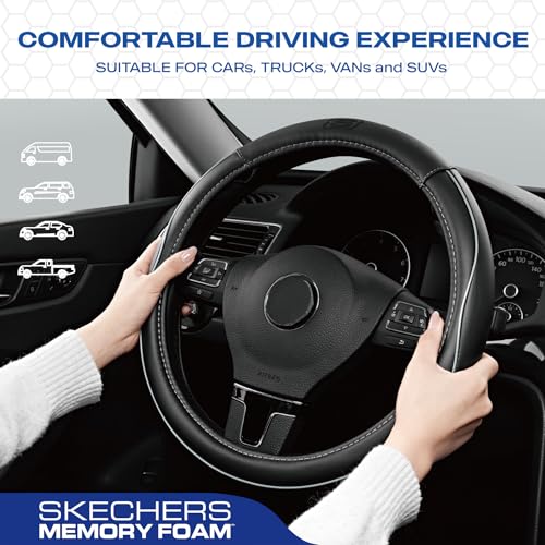 Memory Foam Steering Wheel Cover (Gray)