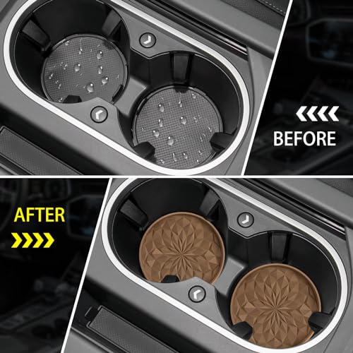 Car Coasters for Cup Holders [4 Pack] (4pack-coffee)