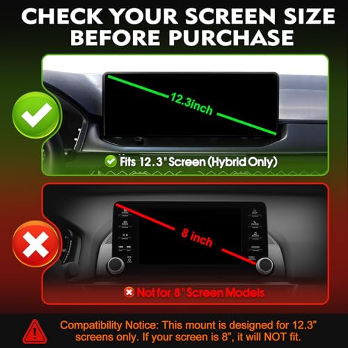 Magnetic Car Phone Mount for Honda Accord Hybrid 2023 2024 2025 2026 Only (for 2023-2026 Accord Hybrid 12.3-Inch)