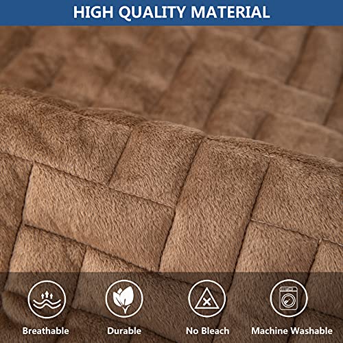 Couch Cover Sectional Couch Covers (43''x82''/Rectangular / Brown)