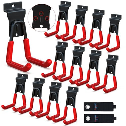 Slatwall Hooks (Red / 12)