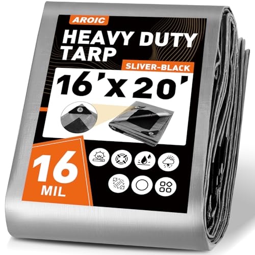 16x20 FT Waterproof Tarp (16x20ft-Upgraded)