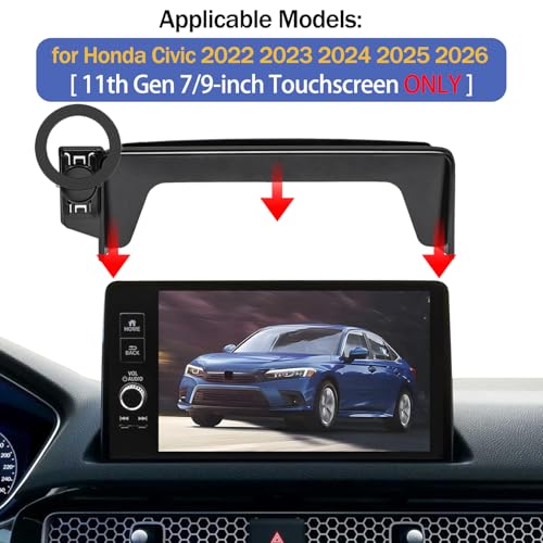 Magnetic Phone Holder for Honda Civic 2026 2025 2024 2023 2022 [11th Gen 7 (for Honda Civic 7/9-inch Screen)