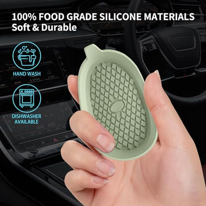 Car Cup Holder Coasters [4 Pack] Silicone Cups Mats (4pack-desert Sage)
