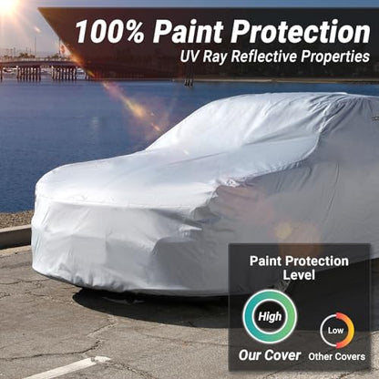 Car Cover All Weather for 1980 (90. Rolls-Royce Silver Spur 1980-1988 / Sky Gray)