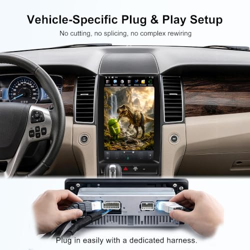 13.3 Inch Car Stereo Head Unit Radio for Ford Taurus 2012 (AUTO A/C PX6 Hexa core 4G+64G+CarPlay+Voice)