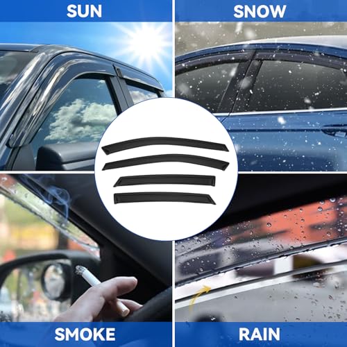 4pcs Window Visors Rain Guards for 2014 (2014-2020 Impala)