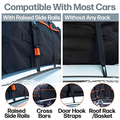 Waterproof 19 Cubic Feet Rooftop Cargo Carrier Bag (19 Cubic feet)