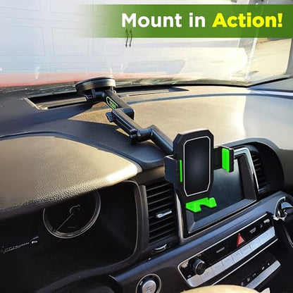 Cell Phone Mount for Truck Phone Holder for Truck Drivers (Green)