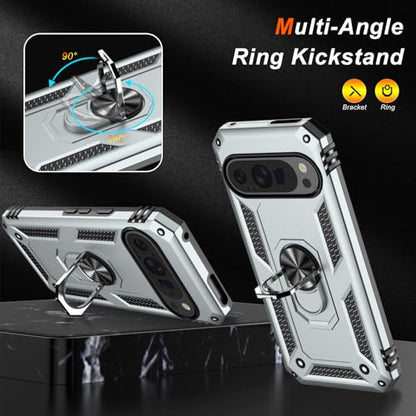 for Google Pixel 9 Case (Silver / Google Pixel 9/Pixel 9 Pro)
