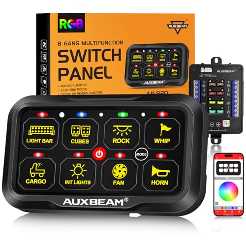 8 Gang Switch Panel Bluetooth RGB AR (8 Gang Bluetooth Panel (Two Side Output))