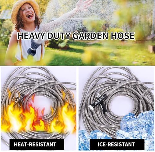 Metal Short Garden Hose 1 ft (1 Feet / Style A)
