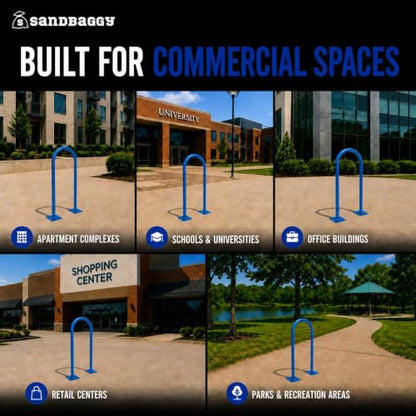 U Shaped Bike Rack (Blue)