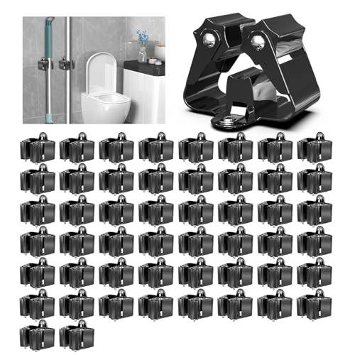 Broom Holder Wall Mount 50 Pack (50 / Black)